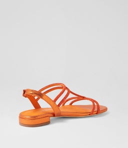 LAROZA DJ ORANGE METALLIC FABRIC JEWELS