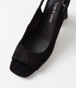 LANTOS DJ BLACK SUEDE JEWELS