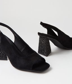 LANTOS DJ BLACK SUEDE JEWELS