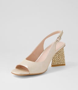 LANTOS DJ NUDE SHIMMER LEATHER JEWELS