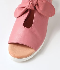 MONEKA DJ PRETTY PINK WHITE SOLE LEATHER