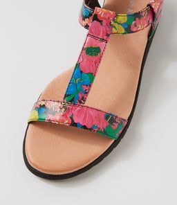 MARJ DJ BLACK BLACK FLOWERMANIA LEATHER SOLE