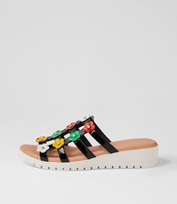 MARKISE DJ BLACK BRIGHT PATENT MULTI