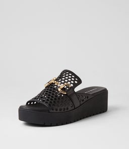 OSTENO DJ BLACK BLACK SOLE LEATHER