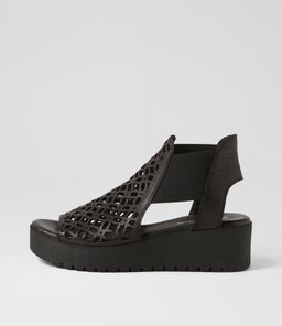 ODATE DJ BLACK BLACK SOLE LEATHER