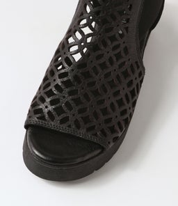ODATE DJ BLACK BLACK SOLE LEATHER