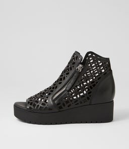 OLIZZI DJ BLACK BLACK SOLE LEATHER