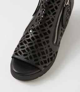 OLIZZI DJ BLACK BLACK SOLE LEATHER