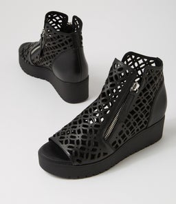 OLIZZI DJ BLACK BLACK SOLE LEATHER
