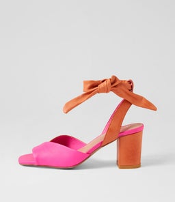 PAVOOM DJ HOT PINK BRIGHT ORANGE LEATHER