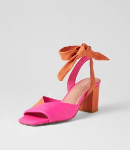 PAVOOM DJ HOT PINK BRIGHT ORANGE LEATHER