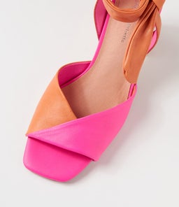 PAVOOM DJ HOT PINK BRIGHT ORANGE LEATHER