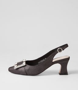 PRENTIS DJ BLACK LIZARD SHIMMER LEATHER