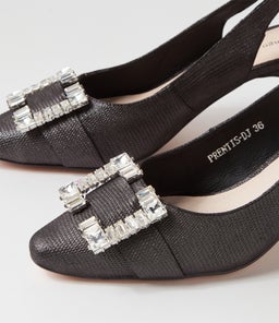 PRENTIS DJ BLACK LIZARD SHIMMER LEATHER