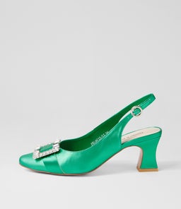 PRENTIS DJ EMERALD SATIN LEATHER