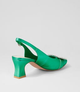 PRENTIS DJ EMERALD SATIN LEATHER