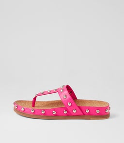 QUELL DJ HOT PINK SILVER LEATHER