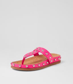 QUELL DJ HOT PINK SILVER LEATHER