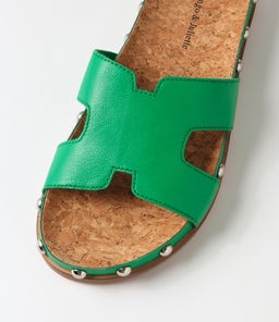 QUADEN DJ BRIGHT EMERALD SILVER LEATHER
