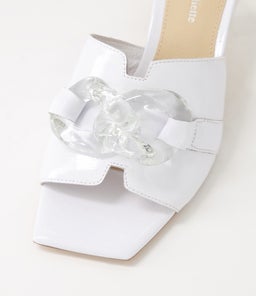 RULIE DJ WHITE PATENT LEATHER