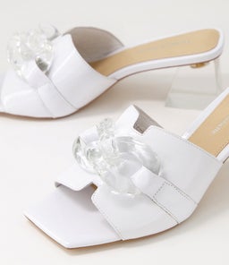 RULIE DJ WHITE PATENT LEATHER