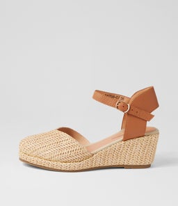 RASTAN DJ NATURAL DK TAN SYN RAFFIA LEATHER