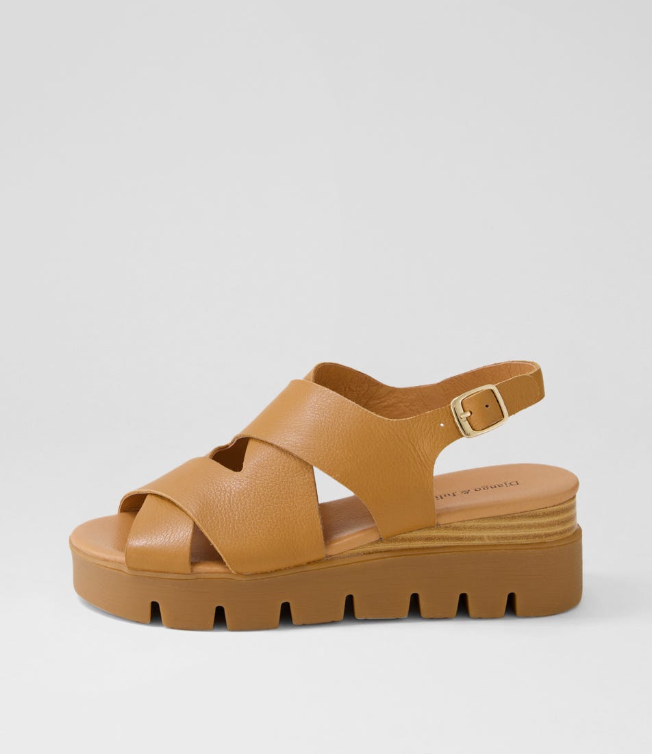 Riku Dark Tan Toffee Leather Sandals Riku Dark Tan Toffee Leather Sandals