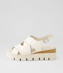 RIKU DJ IVORY IVORY SOLE PATENT LEATHER