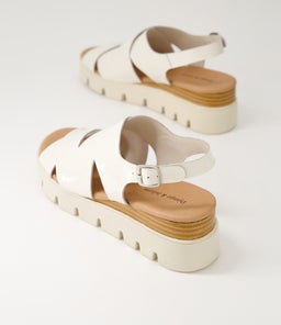 RIKU DJ IVORY MILK SOLE PATENT LEATHER