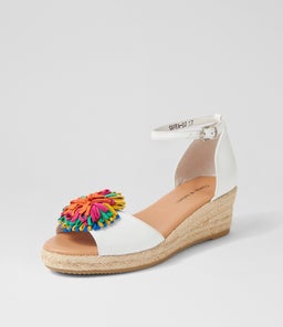 SAVEA DJ WHITE BRIGHT LEATHER SUEDE