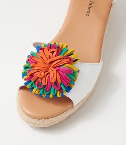 SAVEA DJ WHITE BRIGHT LEATHER SUEDE