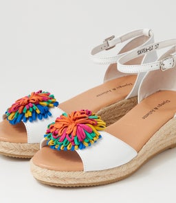 SAVEA DJ WHITE BRIGHT LEATHER SUEDE