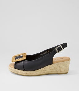 SALOSO DJ BLACK NATURAL LEATHER BUCKLE