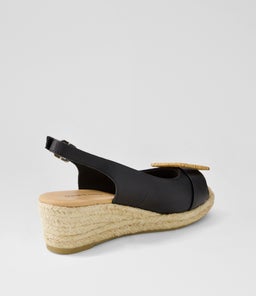 SALOSO DJ BLACK NATURAL LEATHER BUCKLE