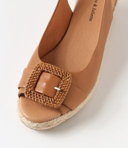 SALOSO DJ DK TAN NATURAL LEATHER BUCKLE