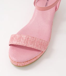 SABLE DJ PINK PRETTY PINK SYN RAFFIA LEATHER