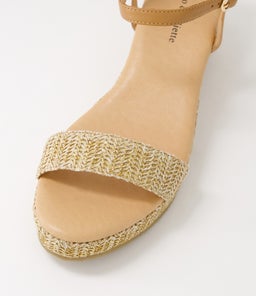 SABLE DJ TAN DK TAN SYN RAFFIA LEATHER