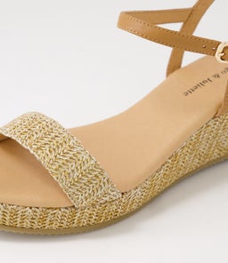 SABLE DJ TAN DK TAN SYN RAFFIA LEATHER