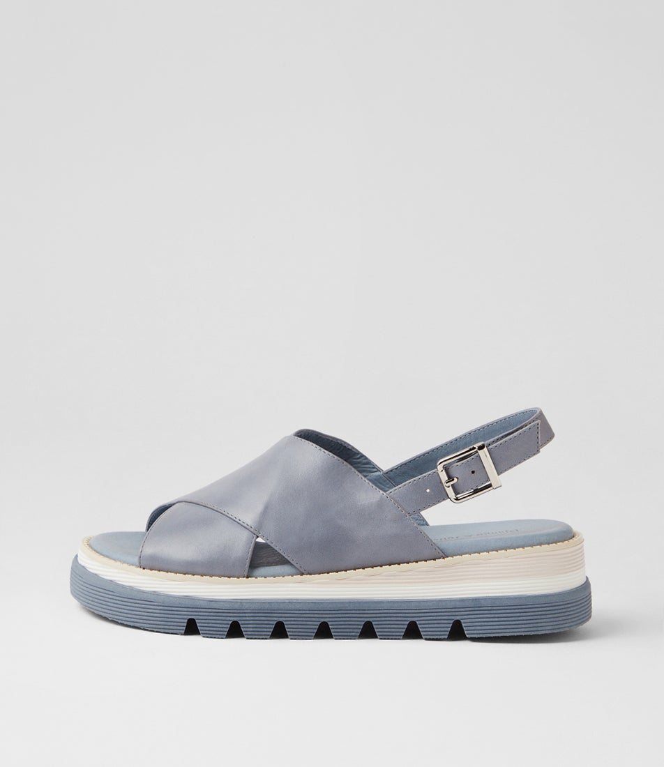 Sasi Denim Leather Sandals Sasi Denim Leather Sandals