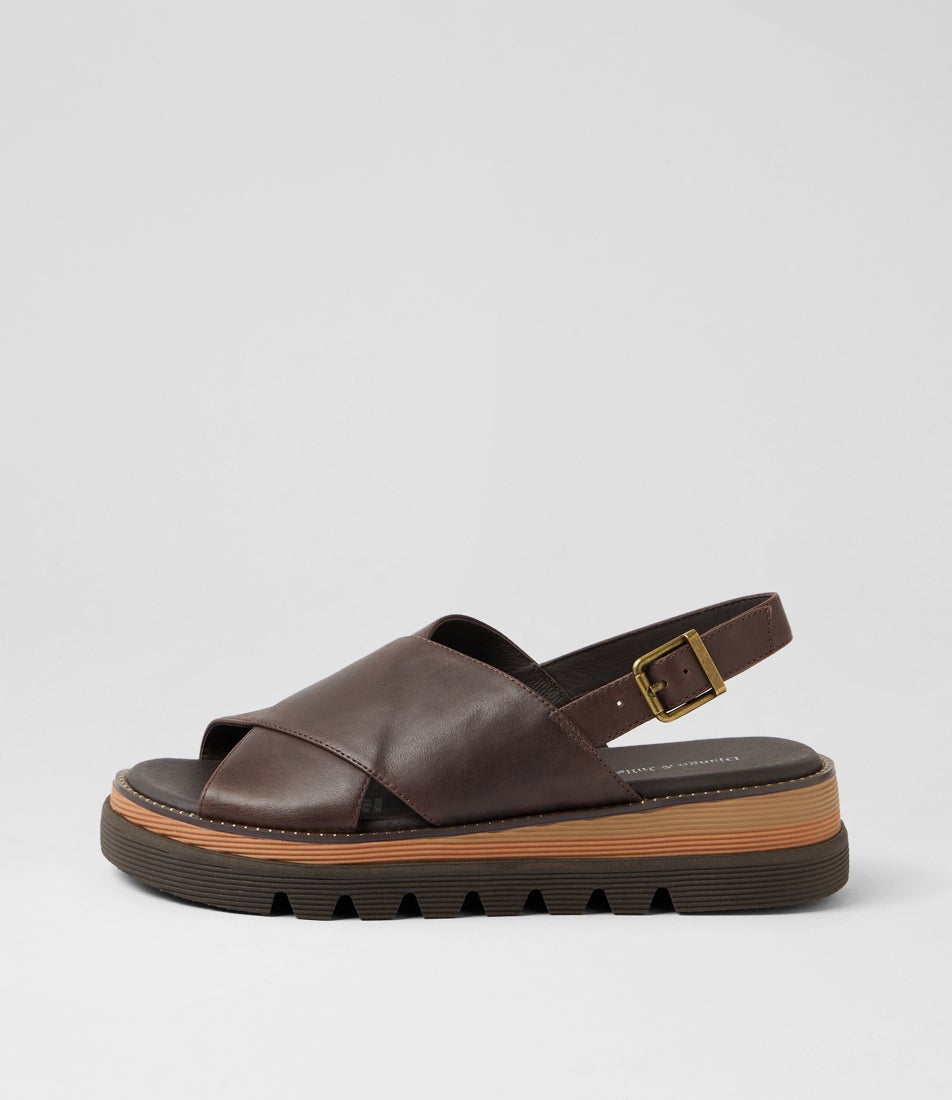 Sasi Choc Leather Sandals