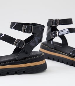 SELIMA DJ BLACK PATENT LEATHER