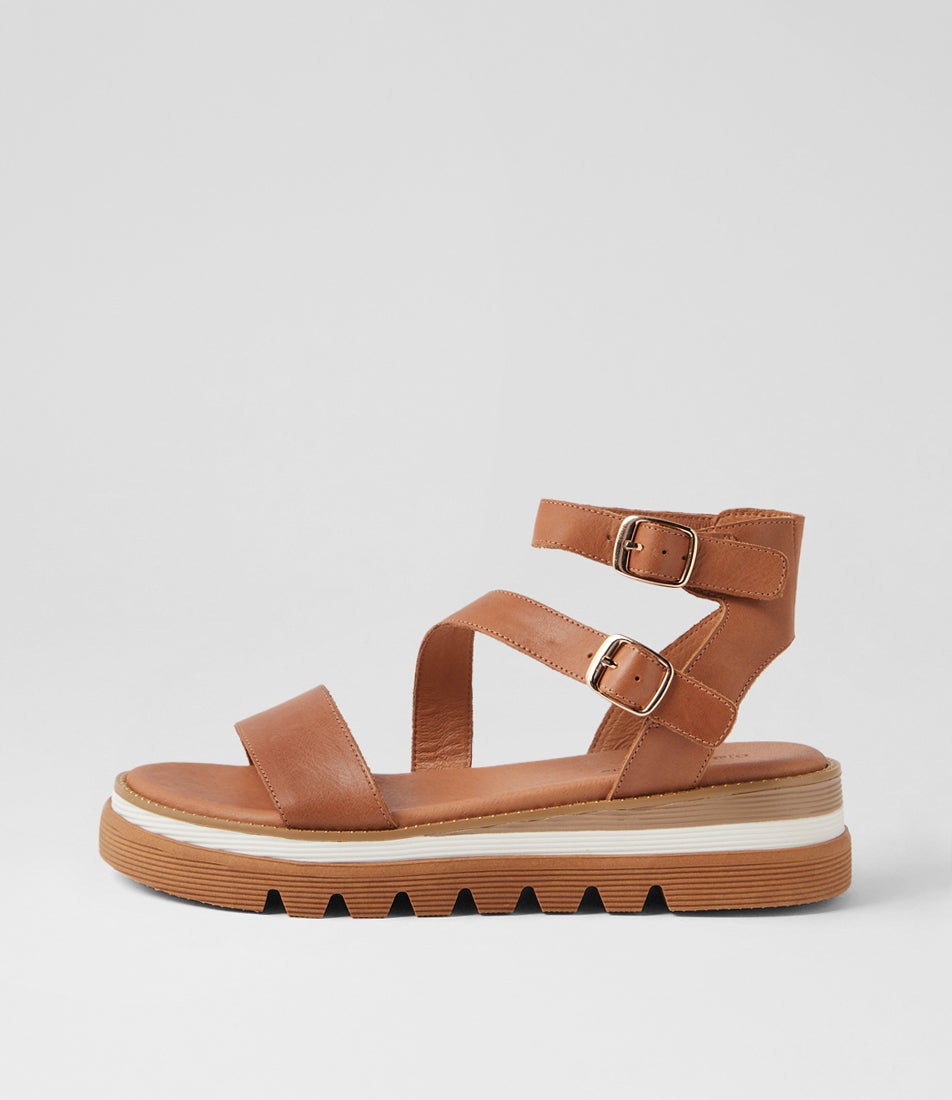 Selima Tan Leather Sandals Selima Tan Leather Sandals