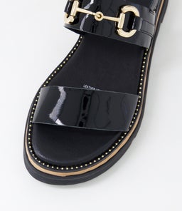 SABRI DJ BLACK PATENT LEATHER