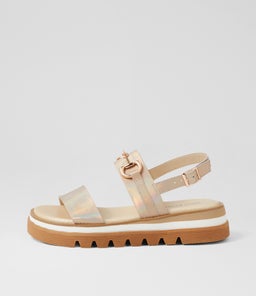 SABRI DJ GOLD PETROL SHRUNKEN LEATHER