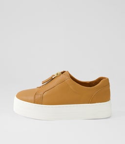 SIPPU DJ DK TAN WHITE SOLE LEATHER