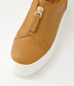 SIPPU DJ DK TAN WHITE SOLE LEATHER