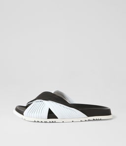 TOYCE DJ BLACK WHITE LEATHER