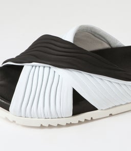 TOYCE DJ BLACK WHITE LEATHER