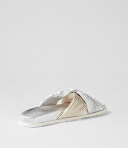 TOYCE DJ SILVER PALE GOLD LEATHER