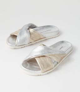 TOYCE DJ SILVER PALE GOLD LEATHER